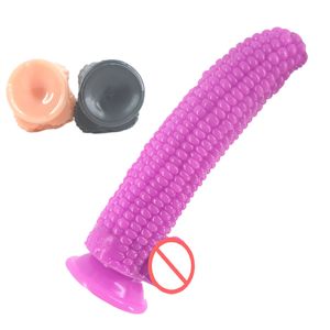 Vrouwelijke masturbators grote maïs dildo realistische penis seksspeeltjes voor vrouwen deeltje oppervlak vagina stimuleren anale stimulator