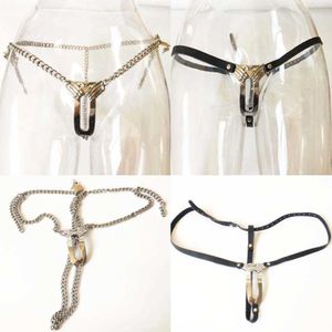 Cinturón de castidad invisible de acero inoxidable para mujer Dispositivo de pantalones de castidad BDSM Bondage Fetish Restricción Dispositivo Sexo para mujer. P0827