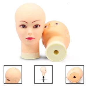 Modèle de modèle féminin PVC Mannequin Head Practice Training Modèle avec pince pour faire des perruques Doll Doll Doll in Mannequins 240403