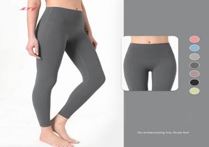 Femme nue sentiment Yoga Fitness Leggings pas de ligne gênante HIP Push Up Jogging Leggings Stretch pantalon de sport confortable S2XL2408416