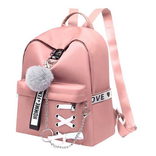 Femme Oxford imperméable femmes sacs à dos épaule sac à dos mode adolescentes sacs d'école rétro école sac à dos fille livre sac 202211