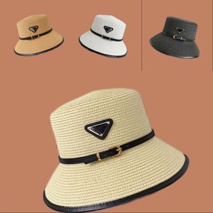 Vrouwelijke p strandhoed letter kust designer hoed voor vrouw visser uitgeholde reisgorras modieuze chic reisborduurwerk stro emmerhoeden PJ088 F23