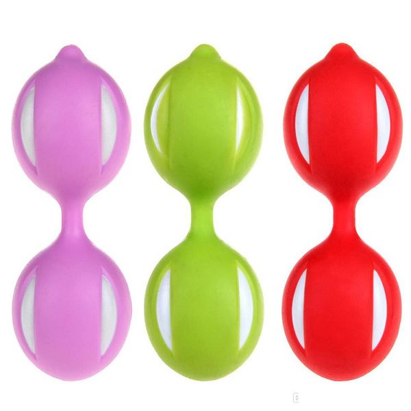 Hembra Smart Duotone Ben Wa Ball Weighted Female Kegel Vaginal Tight Ejercicio Máquina Vibradores Juguetes sexuales para Wome Stand UpPee Kits de aseo