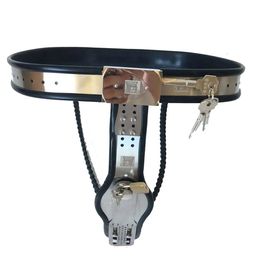 Cinturón de castidad de acero inoxidable para mujer, cerradura con forma de T/Y, bragas con cables dobles, arnés con correa, Bondage BDSM, Juguetes sexuales para mujeres