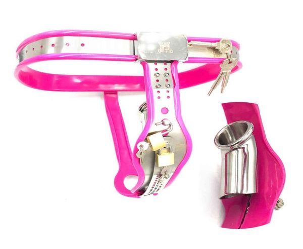 Femme Strapon ceinture culottes BDSM Bondage mâle dispositif de verrouillage en métal pour femme hommes érotique urétral 2106183293130