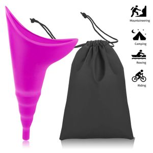 Dispositif d'urination pour femme Fournitures de toilette Urinoir réutilisable en silicone permettant aux femmes de faire pipi debout Le compagnon idéal pour le camping, l'extérieur, les voyages TX0027