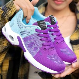 Femme Femme Anti-Slip Sports Léger Houstable Running Outdoor Soft Women's Sneakers Lacet Up Fashion Tennis femme Lady Randing Designer Chaussures No.813 755 'S 84598