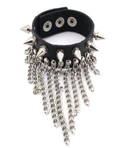 Bracelets de tissage en cuir punk à la mode Feme039