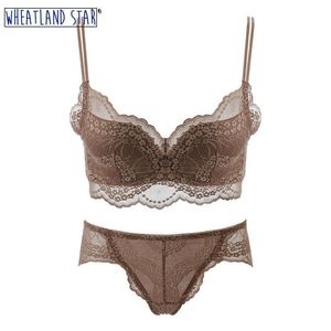 Feminina sexy warme draad gratis ondergoed sets push-up beha en panty set aangepaste riemen vrouwen lingerie vrouwelijke intimates y200708