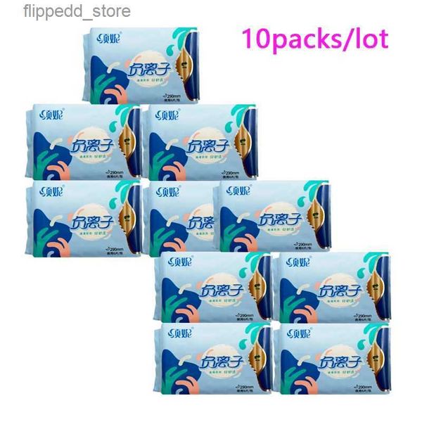 Hygiène féminine 10pack serviette hygiénique anion pour les femmes période menstruelle tuer les bactéries serviettes hygiéniques avec utilisation quotidienne serviette hygiénique anion Q240222