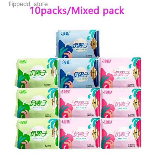 Hygiène féminine 10 paquets de serviettes hygiéniques anioniques pour femmes, les tampons hygiéniques tuent les bactéries, les serviettes menstruelles avec un usage quotidien, les tampons hygiéniques anioniques Q240222
