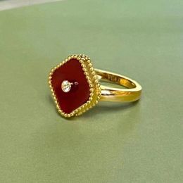 Bijoux anneaux Bling cubique Zircon 18K plaqué or Hiphop anneau femmes luxe bijoux de mariage avec boîte-cadeau
