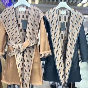 Fen di Trenchcoats voor dames Designer wollen jas Parka's Warme jas Mode Windjack Klassieke jassen Slanke uitloper