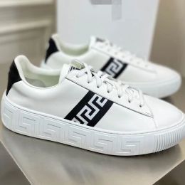 Fen Dii Seashell Barroco Greca Zapatillas de deporte Diseñador Hombres Zapato Zapatillas bajas con cordones Marca de lujo Zapatos casuales Moda Corredor al aire libre Zapatos de plataforma