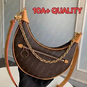 Sac de créateur Boucle Croissant Hobo Chaîne Bandoulière Sacs à bandoulière de luxe Sac à main pour femme Cosmétique Demi-lune Sacs à main sous les bras Sacs à main marron Sac à bandoulière Marel Dicky0750 PRPU