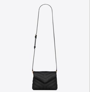 Diseñador 20 cm pequeño bolso de cuero bolso acolchado Messenger Bag Mujer Moda Clásico Vintage Bolso de lujo Cuero genuino Versátil Portátil Cross Body Bag