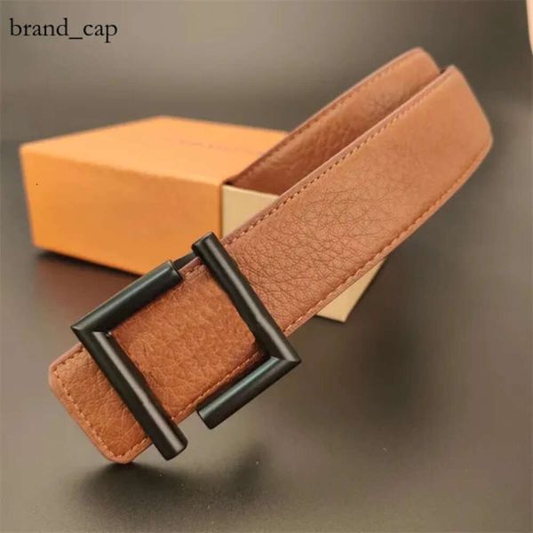 Fendibelt Luxury Classic Fashion Belt para hombres diseñadores Belt Men Women F Lettand Bandy With Buckle Brown Black Belts Cuero 3.8 cm de ancho Girdle 2594