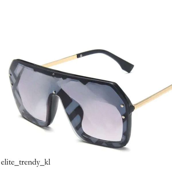 Fendisunglasses Fashion Brand Designer Sunglasses Lens Full Free Proof Luxury Imprimée surdimension