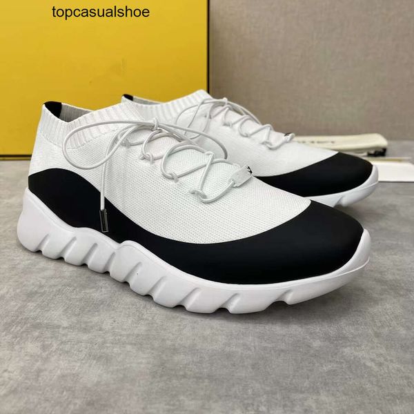 Fendyity Famous Flow Casual Top Shoes Marcas Hombres Zapatillas bajas Superficie de malla Cuero Caminar Zapatillas transpirables Confort Estilos de vida Calzado 38-45 Caja original