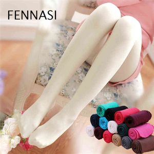 FENNASI doux femmes Lolita collants blancs femmes Kawaii fille bonbons couleur collants Nylons dame noir Sexy fantaisie blanc collants Y1130