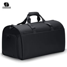 Fenruien mannen multifunctionele grote capaciteit reistas pak bagage 17 inch laptop waterdichte tas met schoenenvak 211118