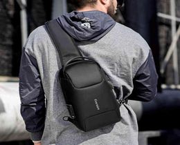 Fenruien nouveaux hommes sac de poitrine multifonctionnel TSA antivol grande capacité sac à bandoulière USB charge sac à bandoulière étanche K7137599113