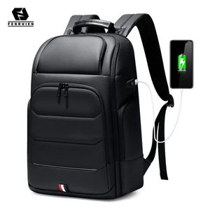 Fenruien imperméable sac à dos USB Charging School Sac Antitheft Men Backpack Fit de 156 pouces Voyage High Capacité 231222