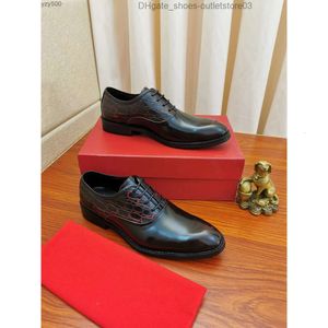 Feragamo Ferra Derby Chaussures Business Casual Le cuir chaussures chaussures faites à la main de haute qualité en cuir importé en cuir multicolaire