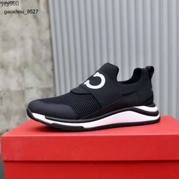 Feragamo Genuine Race mxk jkhiy Designer Sneaker Cuero de lujo Malla punta puntiaguda Zapatos casuales Runner Outdoor son US38-45 HC9A 8A4F