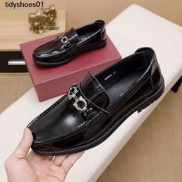 feragamos chaussures hommes une robe chaussures en cuir de vachette véritable formel bas haut en cuir affaires mode britannique tendance en cuir pied ajustement chaussures pour mariage LH81