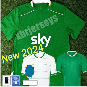 FERGUSON 2024 Ierland voetbalshirt Euro Cup OBAFEMI uit Ierland nationale speciale 24 25 voetbalshirts ROBINSON BROWNE BRADY heren kinderen retro 1994 88 90 92 96 97 02 03