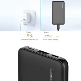 Férisation avec câble 5000mAh Banque d'alimentation Type C Mini chargeur portable PowerBank External Battery Charge pour iPhone Samsung Xiaomi