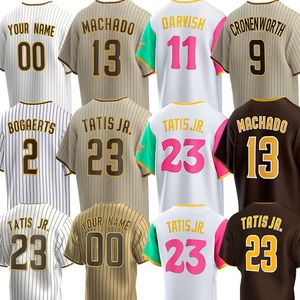 Fernando Tatis Jr. Manny Machado Maillots de baseball personnalisés Yu Darvish San Diego Jake Cronenworth Xander Bogaerts Padres Joe Musgrove Ha Seong Kim Mens Womens Youth