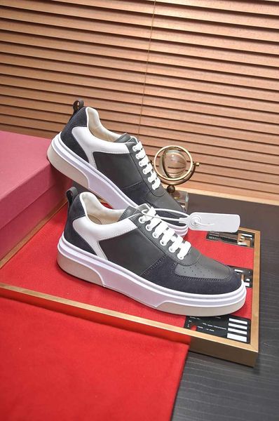 Ferragam Brestable Best Quality High Shoes Quality Casual Imprimé Tissu confortable et respirant Cuir doublure des chaussures de la marque.