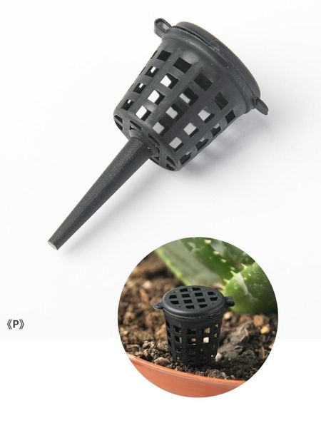 Paniers en maille d'engrais fournitures de jardin pots de pépinière aquarium portable avec couvercle plantation tasses de nutrition pour bonsaï CCB15502