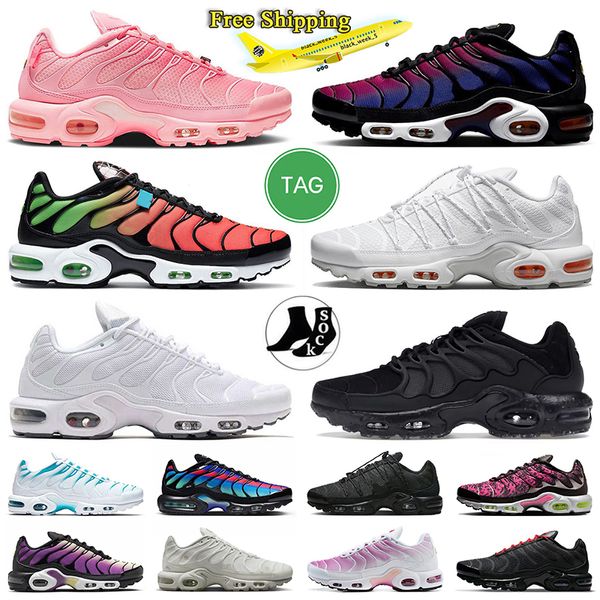 Fesigner Tns Livraison Gratuite Tn Plus Chaussures De Course Barcelone Marseille Tuned Enfant Hommes Femme Baskets Baskets Terascape Requin Tiffian Utility 25Th Anniversaire