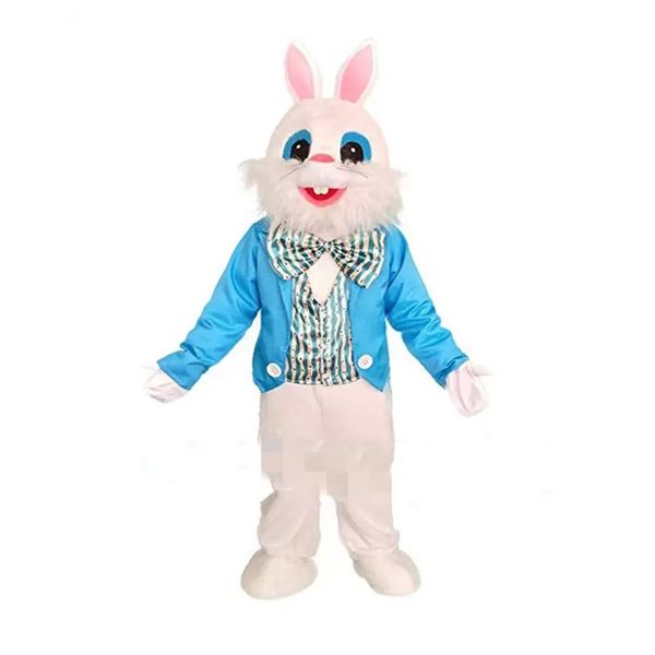 Vestido de festival Chaleco azul Disfraces de mascota de conejo Carnaval Regalos de Halloween Unisex Adultos Juegos de fiesta de lujo Traje Celebración de vacaciones Trajes de personajes de dibujos animados