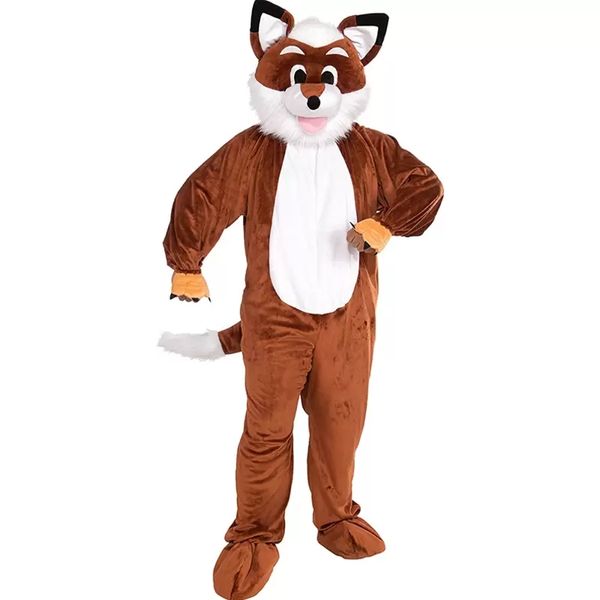 Robe de festival Pâques Costumes de mascotte de renard pour hommes Carnaval Hallowen Cadeaux Unisexe Adultes Fantaisie Jeux de fête Tenue de vacances Célébration Tenues de personnages de dessins animés