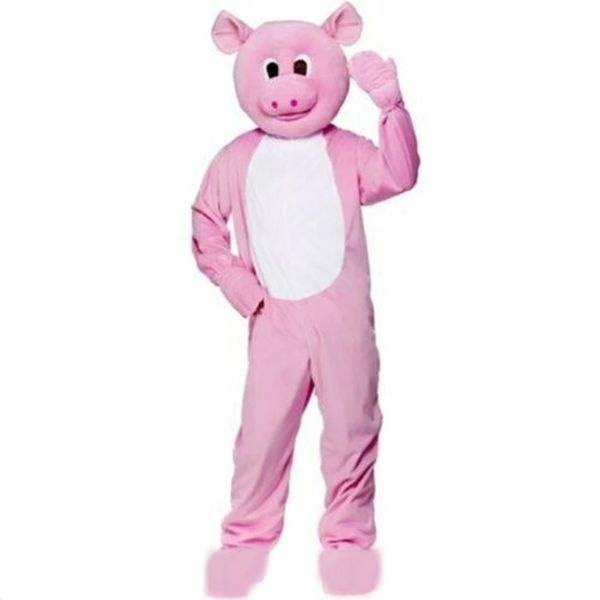 Robe de festival Costumes de mascotte de cochon rose Cadeaux d'Halloween de carnaval Unisexe Adultes Tenue de jeux de fête fantaisie Célébration de vacances Tenues de personnage de dessin animé