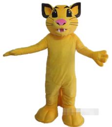 Robe de festival Costumes de mascotte de lion en peluche Carnaval Hallowen Cadeaux Unisexe Adultes Jeux de fête Tenue de vacances Célébration Tenues de personnages de dessins animés