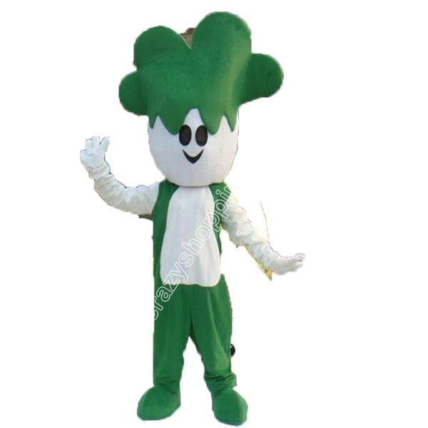 Costume de mascotte de légume vert de Simulation de robe de festival déguisement de thème de bande dessinée