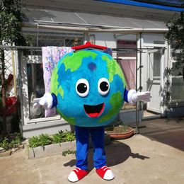 Festival Dress the Earth Mascot Costume Halloween Christmas Fancy Party Dress Publicité Dépliants Vêtements Carnaval Unisexe Adultes Outfit