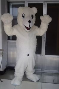 Festival Dress White Bear Mascotte Kostuums Carnaval Hallowen Geschenken Unisex Volwassenen Fancy Party Games Outfit Holiday Celebration Cartoon Character Outfits