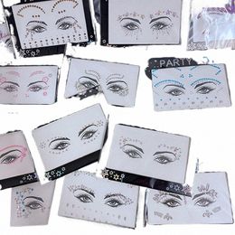 festival gezicht stickers diamd make-up body art eyeliner tatoeages partij bady make-up gereedschap oog rhinestes glitter gezicht sieraden p9YR #