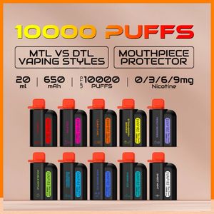 Festival Regalo Marruecos Vapes Vapes Sunfire E Cigarrillo 10000 Puffes Vapes Vapes Desechables 10000 Tornado 10K Bar Barra Batería recargable 0% 2% 3% 5% Vape Pen Kit Precilado 12K