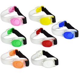 Festivals Party Decoration LED Light Up Armband Verstelbare Wearable Silicone Running Riem Strap Glow in the Dark for Jogging Walking Cycling Concert