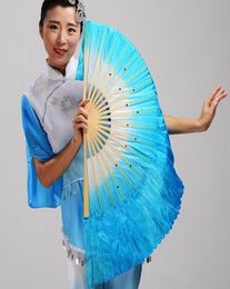 Feestelijke Chinese zijden dansfan Handmade fans buik dansen rekwisieten 5 kleuren epacket 8413946