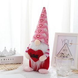 Feestelijke Gnomes Valentine Day Decorations Plush Mr. Mevr. Scandinavische Tomte Doll Valentines Gift Thuis Tafel Ornamenten RRD13496