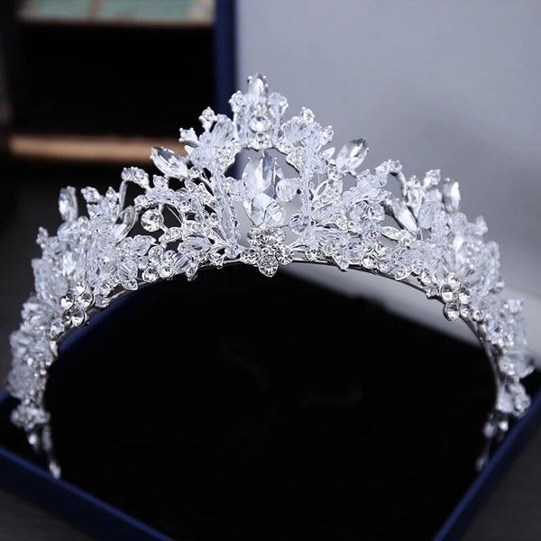 Accessoire de fête de fête mariage diadème diamant baroque anniversaire chapeaux couronne strass avec bijoux accessoires de cheveux couronnes de mariée coiffes HG019520