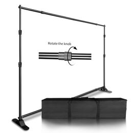 Feestelijke feestbenodigdheden Achtergrond Stand Dubbele schurken Backdrop Frame Support System for Photography Photo Studio Video Muslin Green Screen